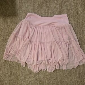 Elegant Light Pink A-Line Skirt